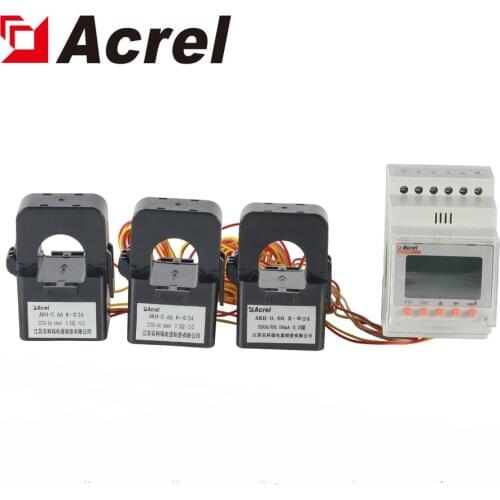 Acrel ACR10R-D10TE4/C45 three phase din rail energy meter for solar inverter