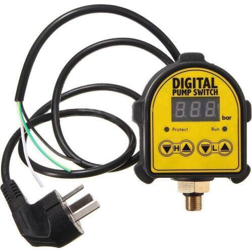 LanLan Automatic Digital Pressure Controller On Off Switch 220V for Water Ail Gas Pump