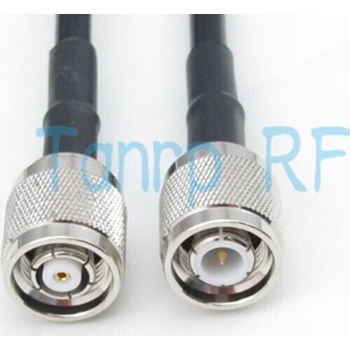 Free Shipping! 3FEET RG58 extension cable TNC male plug to RP TNC male plug RF connector 100CM Pigtail coaxial jumper cable