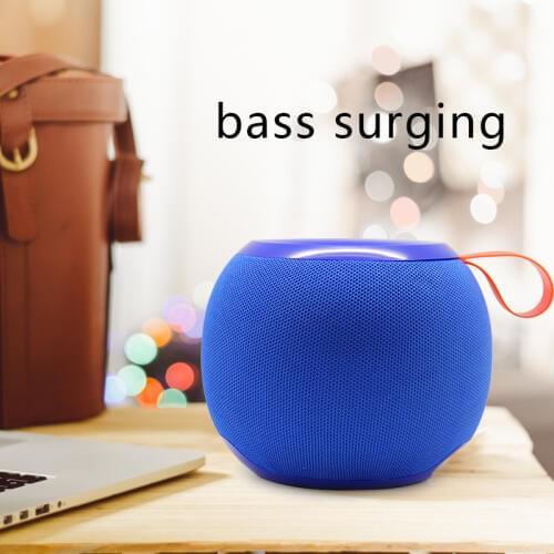 MOONSTAR Vibration speaker Bluetooth Speaker Mini Portable Wireless Speaker Soundbar Bass Boombox Speaker with Mic TF Card FM US