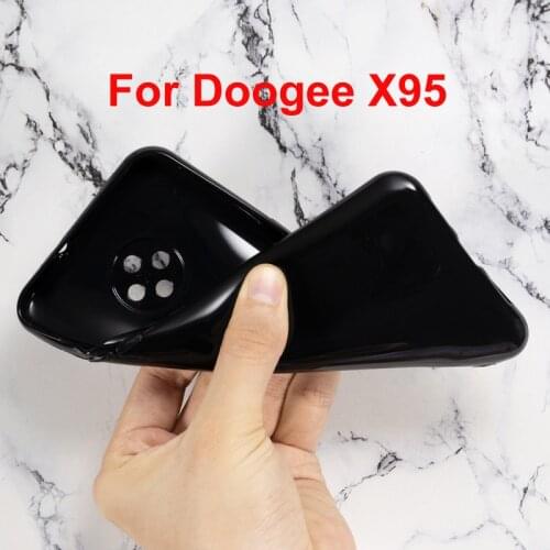 For Doogee X95 Case Phone Transparent Soft TPU Pudding Cases Silicone Cover For Doogee X 95 Pro Case Fundas 6.52" Phone Capa