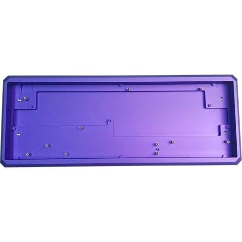 GK61/64 Case Mechanical Keyboard Case CNC Anodized Aluminum GH60% Metal PC Transparent Acrylic