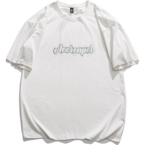 GlacialWhale 2021 Mans White T-shirt Men Oversized Print Cotton Hip Hop Japanese Streetwear Harajuku Tshirt Male T-Shirt Men