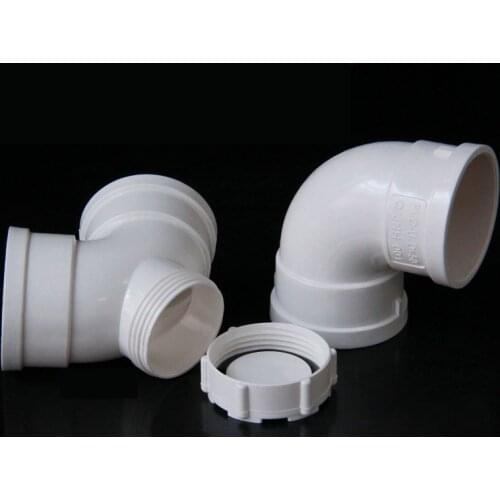 Gogo PVC elbow drain pipe PVC connector 90 degrees angle bend down pipe fittings 110mm