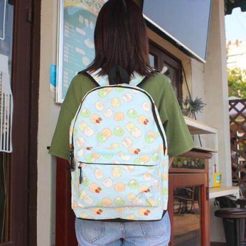 IVYYE Sumikko gurashi Blue Oxford Backpacks Rucksacks Cartoon Backpack Casual Student Schoolbags travel Knapsack Unisex New