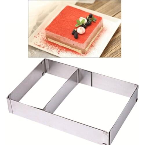Baking Square Ring Home Stainless Steel Square Rectangular Mousse Baking DIY Pastry Ring Mold Square Durable Cake Milk Wholesale