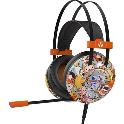 Dhg160 Doodle Borad 7.1 Computer E-Sports Headphone Head-Mounted Game 7.1 Channel Jesus Survival Chicken with Microphone