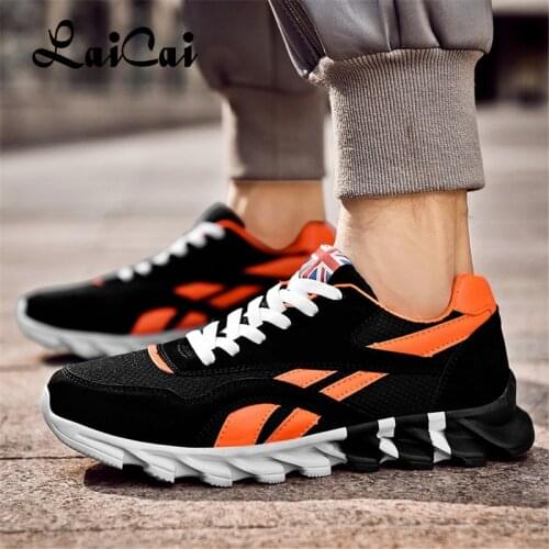 LaiCai Women and Men Sneakers Breathable Running Shoes Outdoor Sports Shoes Fashion Comfortable Casual Couples Gym Shoe