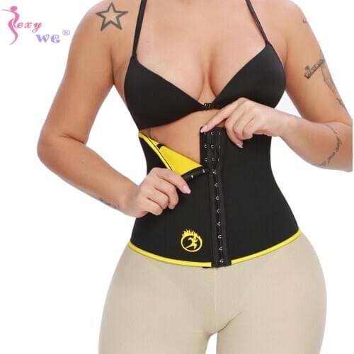 SEXYWG Neoprene Waist Trainer for Women Body Shaper Fat Burning Slimming Belt Weight Loss Fitness Tummy Control Waist Cincher