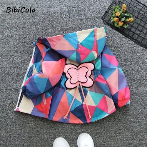 Baby Girls Coat Simple And Stylish 2021 New Fashion Cartoon Butterfly Children Jacket Kids Jacket For Girls Clothes 1-6Y