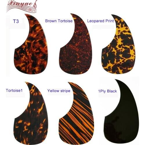 Pleroo Customize Quality Gitaar pickgaurd-Grote Elegante afgeschuinde rand Akoestische Gitaar Slagplaat Teardrop Vorm