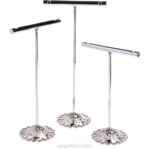 3 Pcs Alloy Earrings Display T-Shape Stand Showcase Jewelry Organizer Holder N02 20 Dropshiping