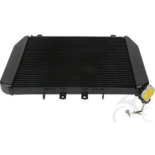 Motorcycle Aluminum Black Engine Radiator Cooler Cooling For Kawasaki Ninja ZX12R ZX-12R 2000-2001