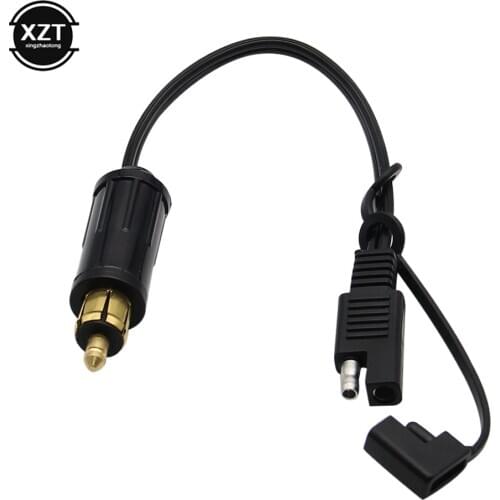 DIN Hella Powerlet Plug to SAE Battery Adapter Connector Cable for BMW Motorcycle with SAE To SAE Adapter