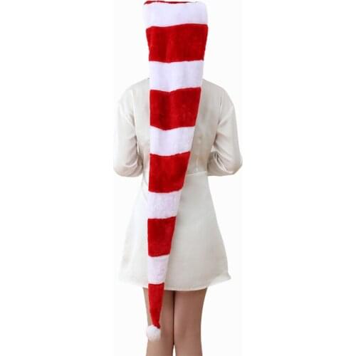 1.3 M Adult Christmas Hat Novelty 1.3m Red Festival Day Plush Gift For Children