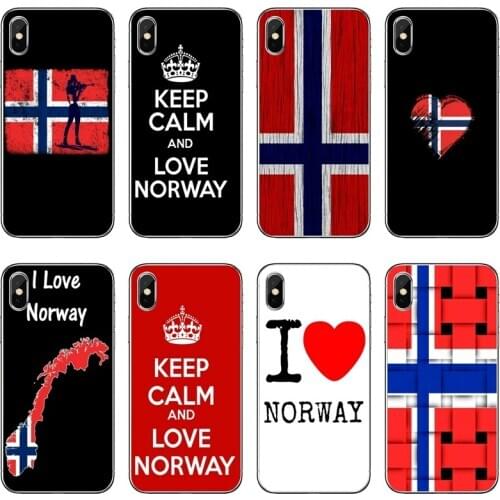 Love Norway Flag Silicone Phone Case For Huawei P30 P20 Pro P10 P9 P8 Lite Y5 Y6 Y7 Y9 Prime P Smart Plus 2018 2019