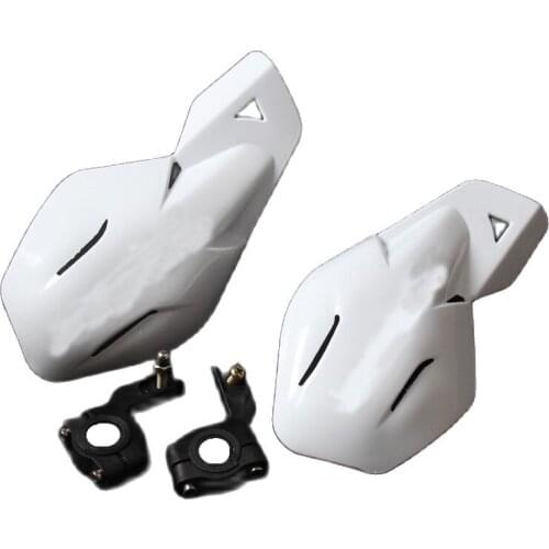 White Motorcycle Motorcross Dirt Bike Handlebar handguards Hand Guards white Fit Dirt Pit Bike Off Road With Carbon fiber