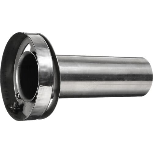 2pcs 4 "Durable Round Exhaust Silencer Exhaust Polished Silencer