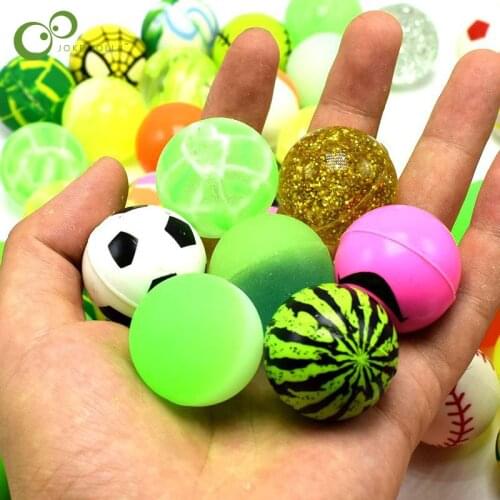 5/10Pcs Mixed Bouncy Ball Capsule Machine Toy Watermelon Rubber Ball Elastic Rubber Ball Funny Toy For Kids LXX