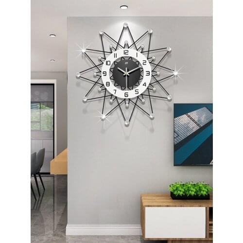 Nordic Fashion Wall Clock Wood Gift Silent Modern Design Art Quartz Wall Clock Personality Horloge Mural Home Decorative DG50WC
