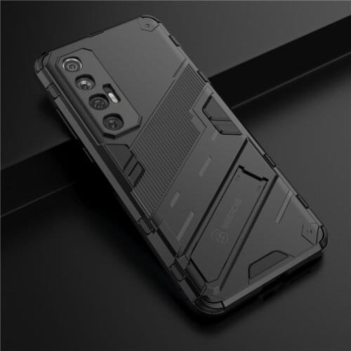 For Xiaomi Mi 10S Case Mi 10 S 11 10T Pro Lite Cover Shockproof TPU Bumper Table Stand Armor Hard Phone Case For Xiaomi Mi 10S