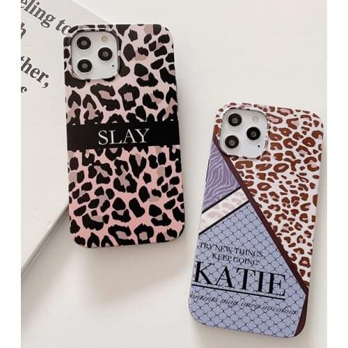 Leopard Print Phone Case For iPhone 12 11 Pro XS Max X XR Soft Back Cover Shockproof Fashion Cover For iPhone 12 Mini 8 7 Plus