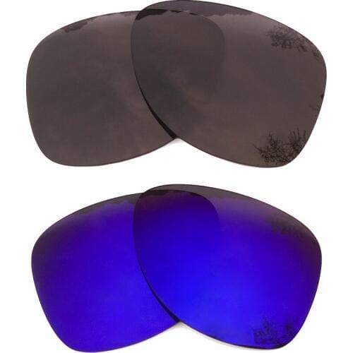 Black & Purple Mirrored Polarized Replacement Lenses for Crosshair 2012 Frame 100% UVA & UVB