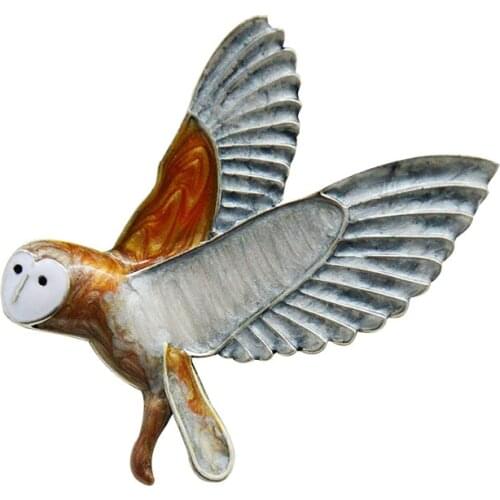 CINDY XIANG Multicolor Owl Brooches For Women And Men Cute Animal Enamel Bird Brooch Pins Party Casual Accessories Friends Gifts