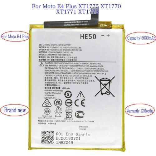 Ciszean Motorola Moto E5 Plus Batteries China