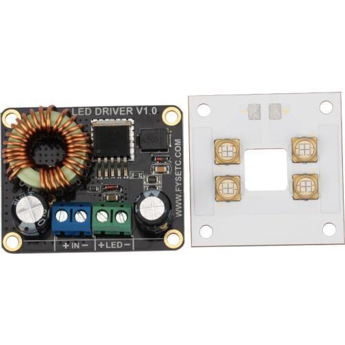 3D Printer parts 40W UV Light Source lamp panel + 30W LED Boost Driver Board for UV SLA DIY Photosolidification 3d Printing Kit