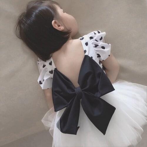 Toddler Bikini With Hat Baby Girls Swimsuit Big Bow Kids Swimwear Print Heart Infant Bathing Suit Baby Sunsuit Beach Clothes