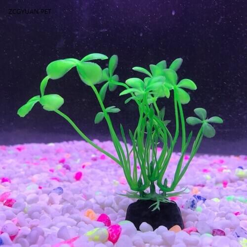 10-12CM Aquarium Artificial Plants Fish Tank Decoration Green Purple Water Grass Decor Viewing Decorations Aquarium Accessories
