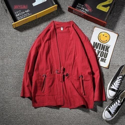 Plus Size 5XL japanese Style kimono yukata man Loose Sunscreen cardigan Chinese Element Han Fu kimono haori