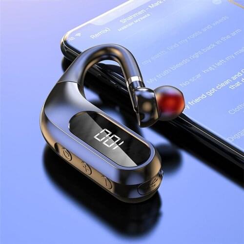 KJ10 Bluetooth-compatible Headset 5.0 Wireless BT Earphones Rechargeable Universal Digital Display Headphone for Huawei