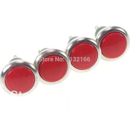 Red OFF-(ON) NO 2 Pin SPST 2A 125VAC Momentary Mounting Hole 12mm Push Button Switch