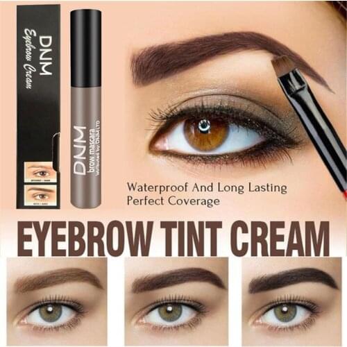 5 Colors Eyebrow Enhancer Cream Natural Easy To Wear Eye Brow Cream Tattoo Pen Brush Long Lasting Waterproof Eyebrow Gel Makeup