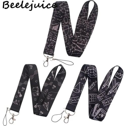 Mathematics Physical world Paper Plane Funny art Lanyard Neck Key Strap for Phone Keys ID Card Cartoon webbings ribbons