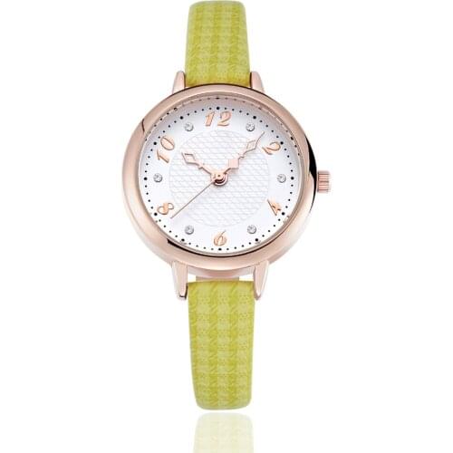Fashion brand women watches leather strap casual lady wristwatches NO.2