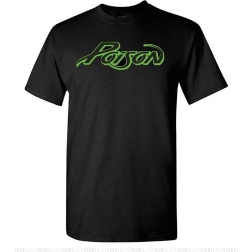 POISON Logo Metal Glam Rock Band Legend Mens Black T-Shirt New Size S-3XL New Unisex Funny Tops T Shirt