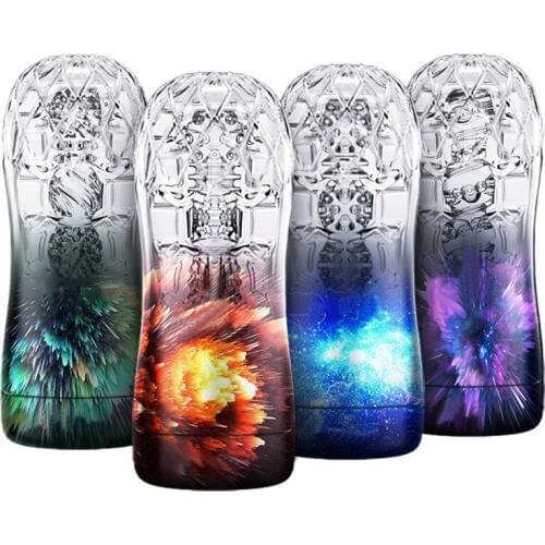 New Transparent Realistic Vagina Male Masturbator Soft Sexy Pocket Pussy Erotic Adult Toys Sex Toys For Men Masturbating Machine