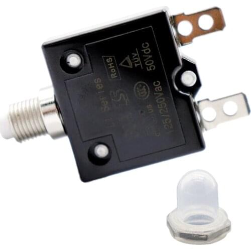 Manual Reset Overload Switch Switch 125/250VAC 50VDC Thermal Circuit Breaker