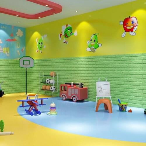 Self-adhesive bedroom 3d wall stickers warm cartoon decoration childrens room waterproof wallpaper wall skirt stickers