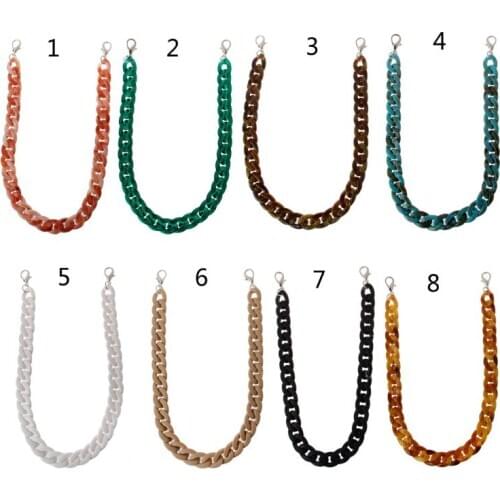 1 PC 60cm Detachable Replacement Shoulder Strap Bag Fish Bone Acrylic Resin Handbag Chain Strap Bands Bag Accessories