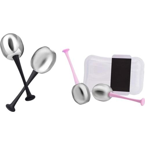 Stainless Steel Ice Hockey Energy Beauty Ball Facial Cooling Ice Globes Face and Eye Massage Skin Care 2Pcs/Lot