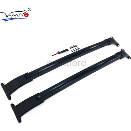 Car Styling For Cadillac Escalade Chevy 2015-2019 Aluminum Alloy Side Bars Cross Rails Roof Rack Luggage Carrier Rack 2Pcs