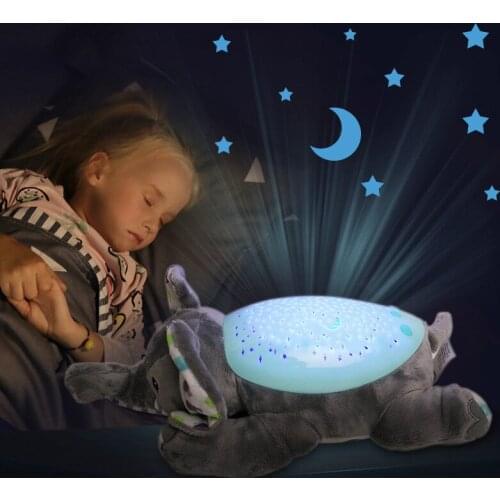 Luminous Toys Led sleep Night Light Stars Projector Baby Toys with Colorful Light Kids Music Animal Lamp Toys