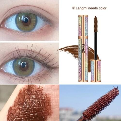 Piac Starry Sky 4D Mascara Lengthening Black Lash Eyelash Extension Eye Lash Brush Beauty Makeup Long Wearing 2 Colors Mascara