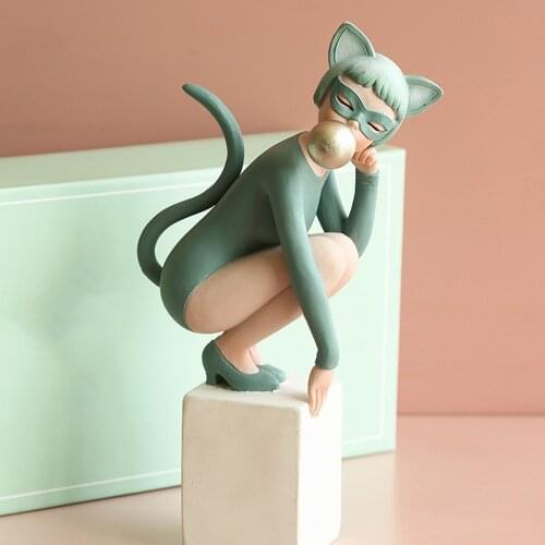 Decoration Simple Modern Art Sculpture Girl Sculpture Wedding Gift Luxury Creative Statue Resin Craft Home Decorations Ornaments