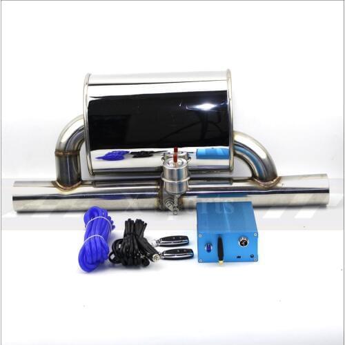 Car exhaust pipe Vacuum pump Variable Valve Mufflers Remote control Stainless steel Universal ID 51mm 63mm 70 76mm T shape