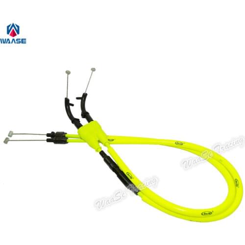 Waase For Yamaha YZF R1 2004 2005 2006 2pcs Motorcycle Throttle Cable Steel Wire